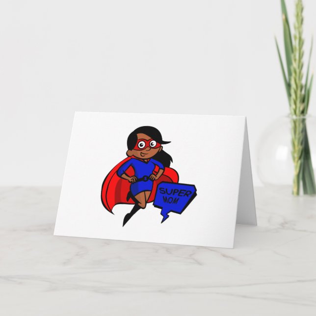 black super mom card (Front)