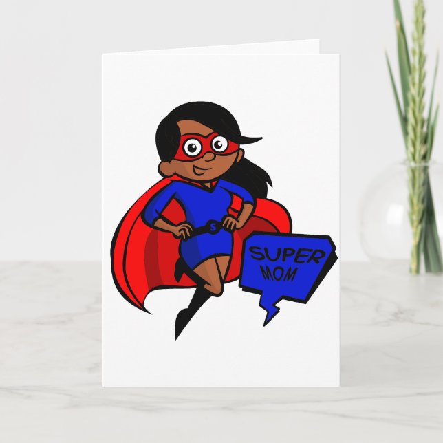 black super mom card (Front)