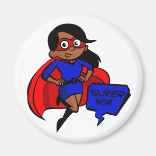 black super mom magnet