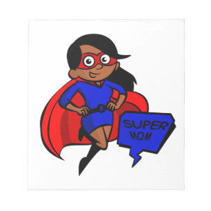 black super mom notepad