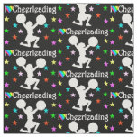 BLACK SUPER STAR CHEERLEADING FABRIC