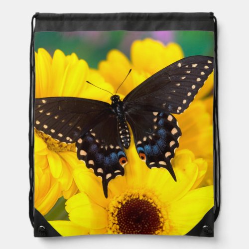 Black Swallowtail butterfly Drawstring Bag