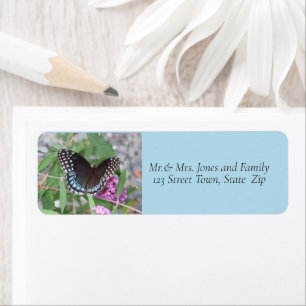 Black Swallowtail Butterfly Label