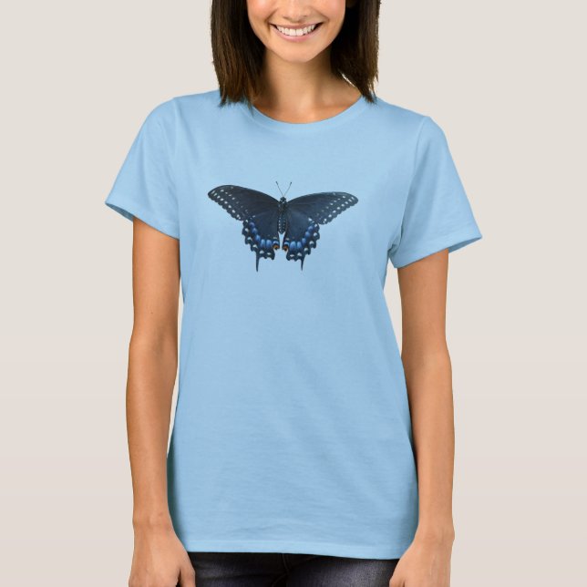 Black Swallowtail Butterfly T-Shirt (Front)