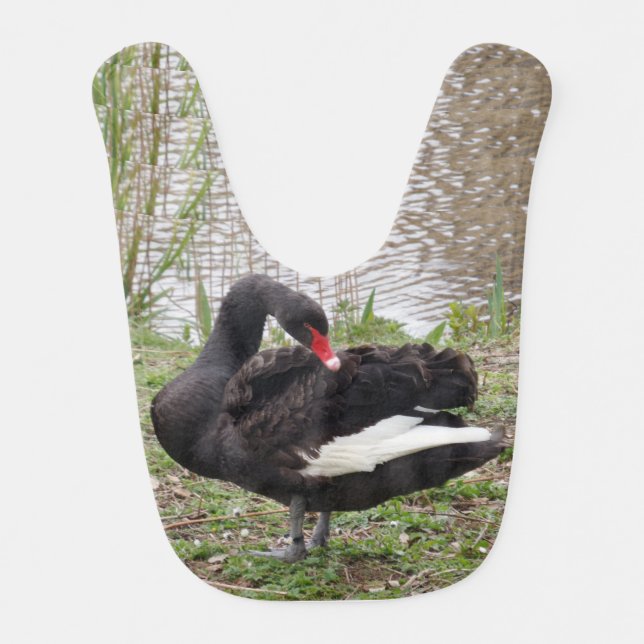 Black Swan Baby Bib (Front)
