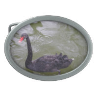 Black Swan Belt Buckle