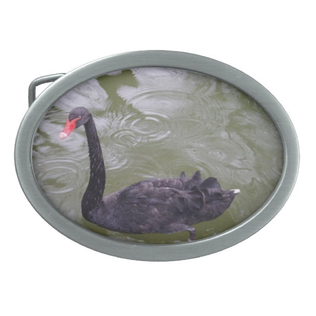 Black Swan Belt Buckle (Front)