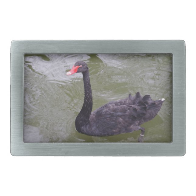 Black Swan Belt Buckle (Front)