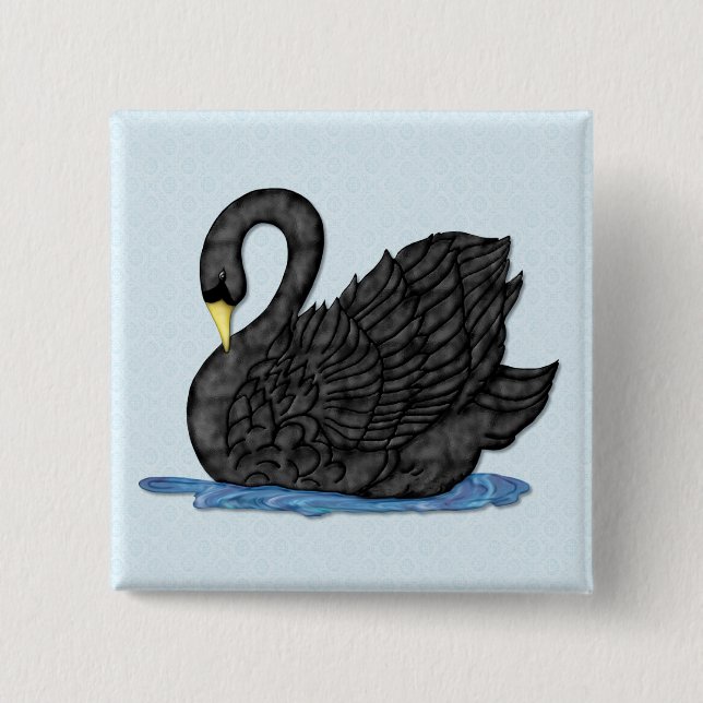 Black Swan Button (Front)