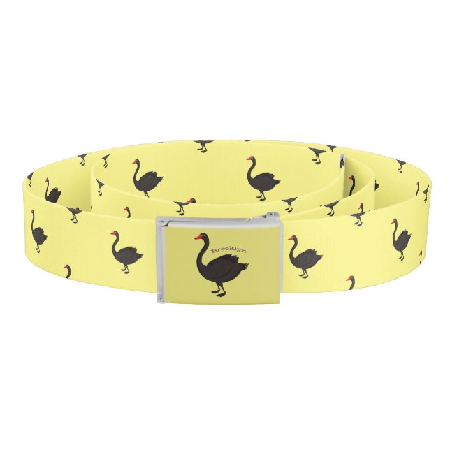Black swan cartoon illustration  belt (Coil)