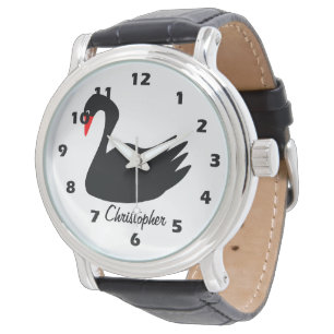Black Swan Design Personalised Watch