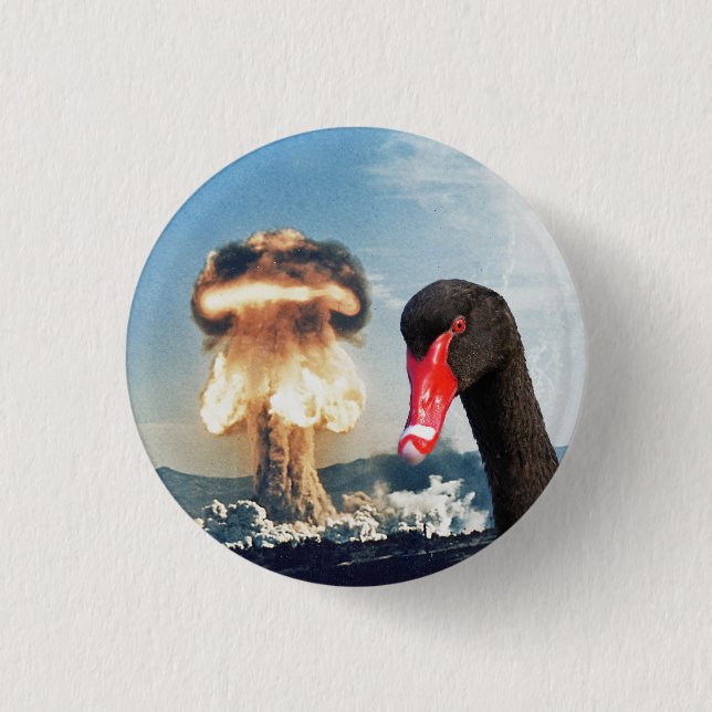 Black Swan Disaster Button (Front)