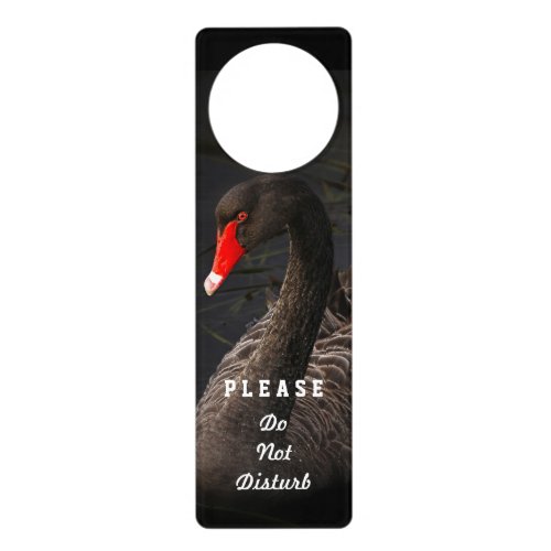 Black Swan Do Not Disturb Door Hanger