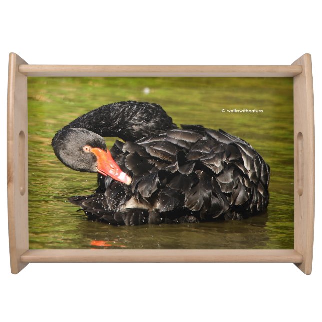 Black Swan in the Pond Serving Tray (Front)