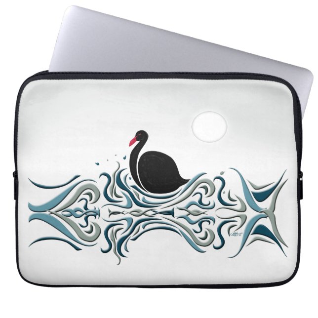 Black Swan Laptop Sleeve (Front)
