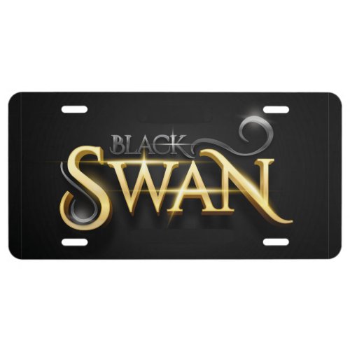 Black Swan License Plate