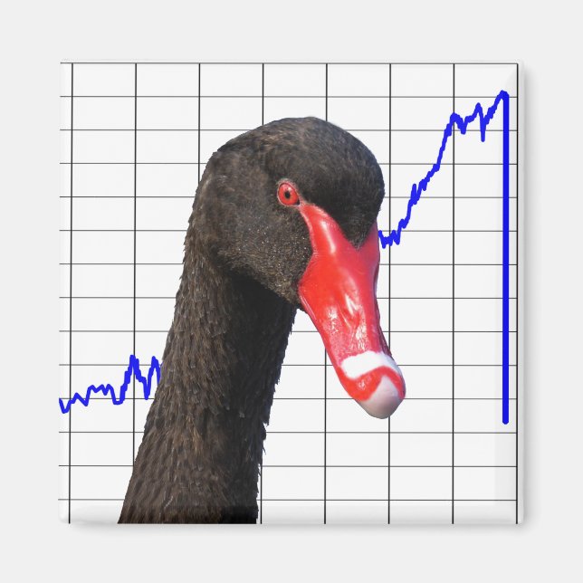 Black Swan Market Crash Magnet (Front)