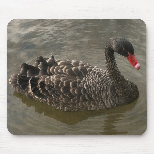 Black Swan Mouse Pad (Front)