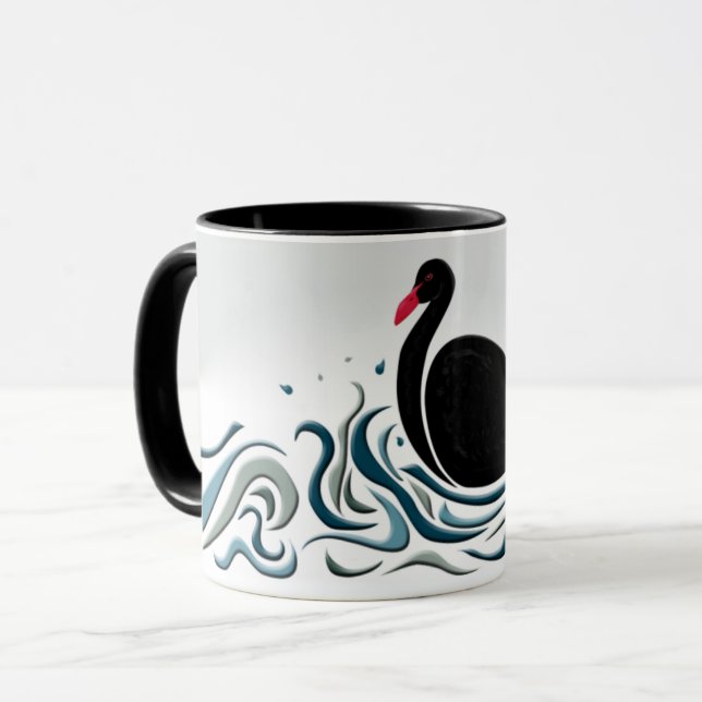 Black Swan Mug (Front Left)