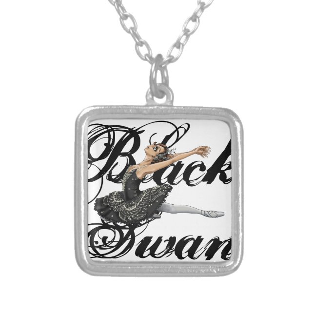 Black Swan Necklace (Front)