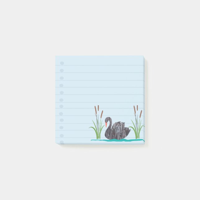 Black swan  post-it notes (Front)