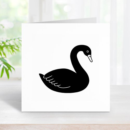 Black Swan Rubber Stamp