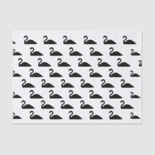 Black Swan Silhouette   Tissue Paper