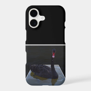 Black Swan Swimming In Dimensional Pond, iPhone 17 Case