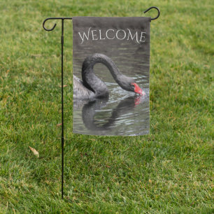Black Swan Welcome Garden Flag