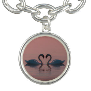 Black Swans Must Be Love Pink Sky Bracelet