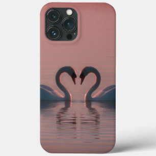 Black Swans Must Be Love Pink Sky iPhone 13 Pro Max Case