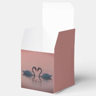 Black Swans Must Be Love Pink Sky Favor Boxes