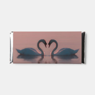 Black Swans Must Be Love Pink Sky Hershey Bar Favors