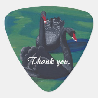 Black Swans Swimming Personalized Guitar Picks