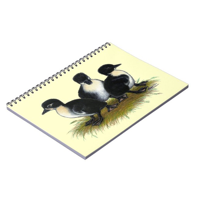 Black Swedish Ducklings Notebook (Left Side)