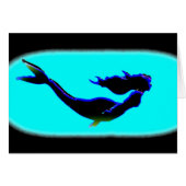 black swimming mermaid (Front Horizontal)