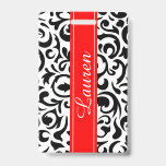 Black Swirl Luggage Tag / Badge<br><div class="desc">Classic design black swirl on a white background. Badges hold up well on luggage. They don't crack or break easily. Add your name, initials, etc. for personalization. You may be contacted to verify your company or organization. If you are ordering an item for personal use, follow the instructions in option...</div>
