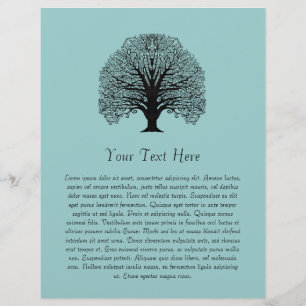 Black Swirl Tree Flyer