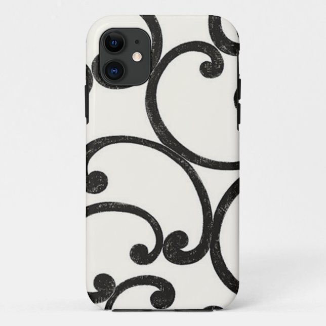 Black Swirling iPhone 5 Case (Back)