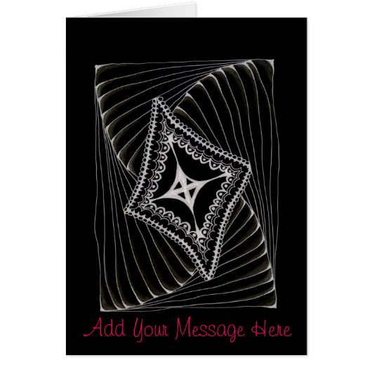 Black Swirling Kite Doodle (Front)