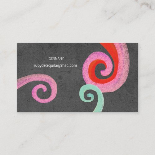 Black Swirls Business Card