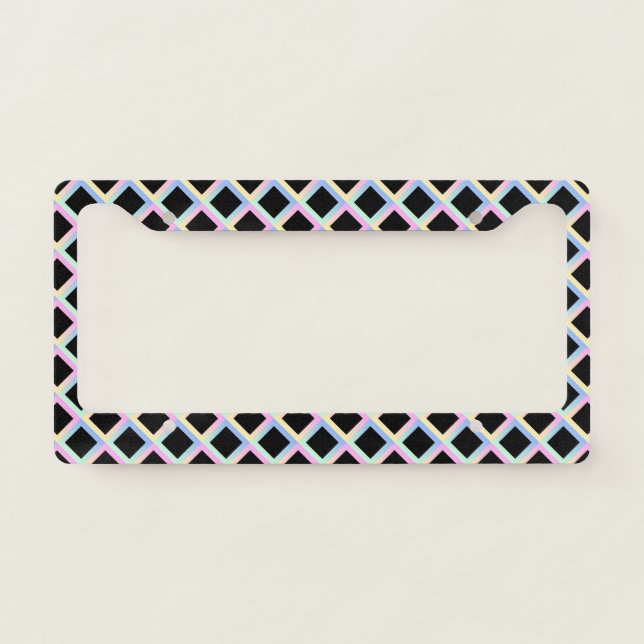 Black Symmetric Diamonds with Gradient Frames (Front)
