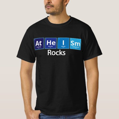 Black t_shirt _ Atheism Rocks