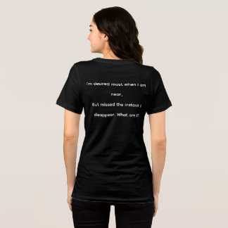 black t-shirt for women Tri-Blend shirt
