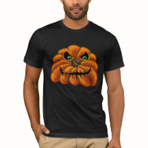 black T-Shirt, Jack-o-Lantern,