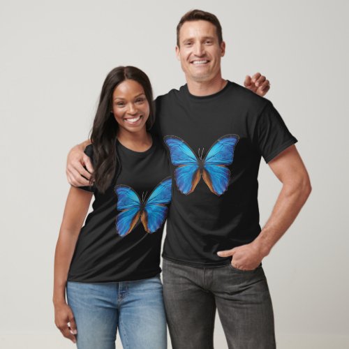 Black T_shirt With Butterfly