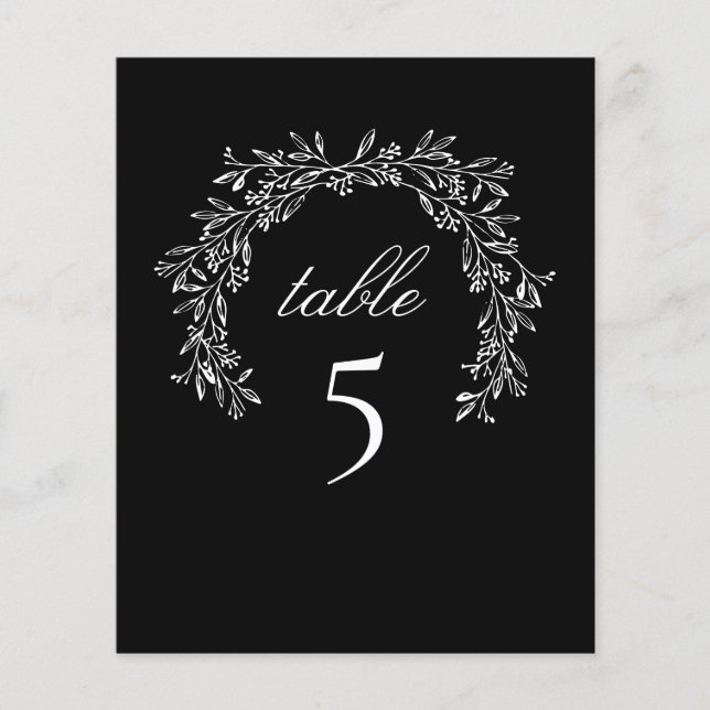 Black Table Luxury Botanical Wreath (Front)