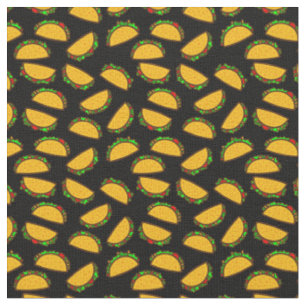 black tacos mexican food cinco de mayo fabric