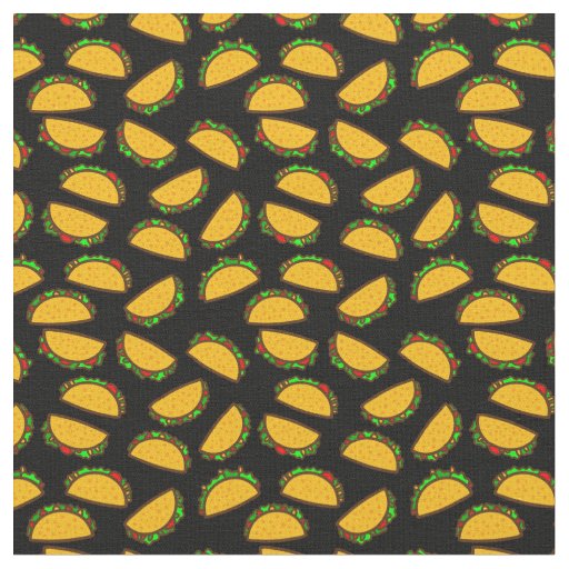 black tacos mexican food cinco de mayo fabric