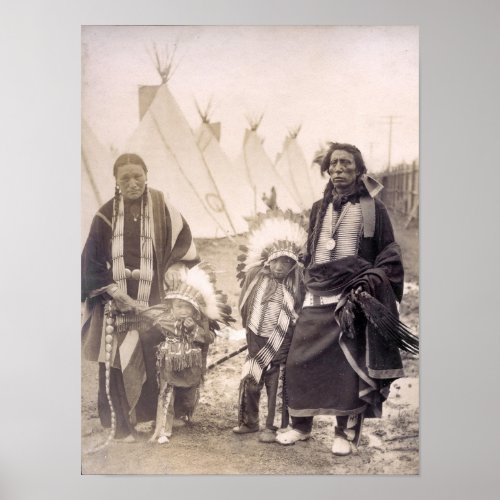 Black Tail Deer, Sioux Chief, 1904, Vintage